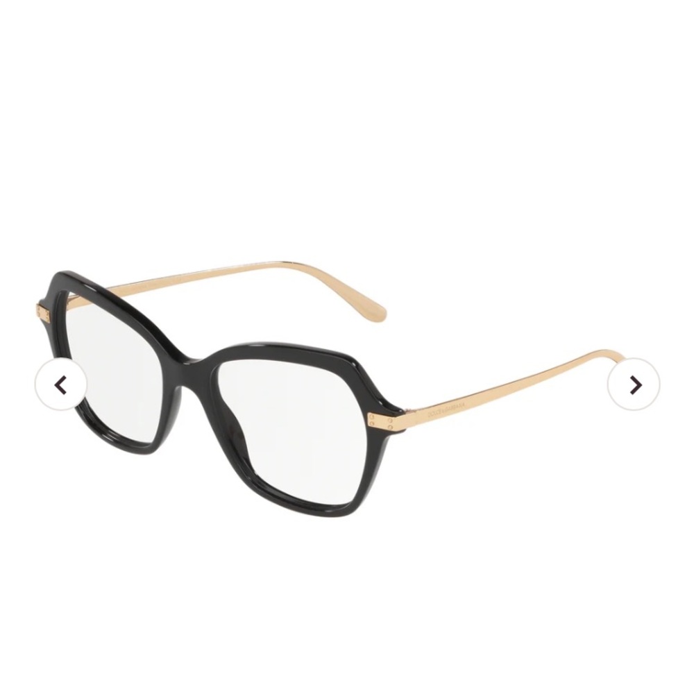 Dolce & Gabbana Black and Gold Glasses